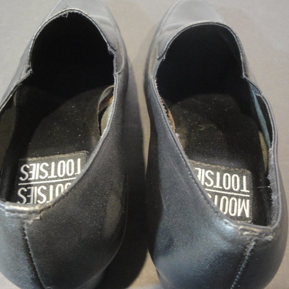 Mootsies Tootsies Black Low Heeled Slip On  Size 6.5 Medium - Picture 9 of 16